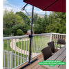 Rail-EZ Railing Mounting System- Front Loading~ for Patio Umbrellas and Shade Sails by Rail-EZ.ca