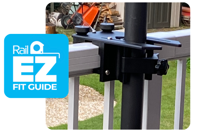 Extending Retracting Rails For HEIGHT Railings | The Rail-EZ Kit - Easy to Install | Rail-EZ.ca